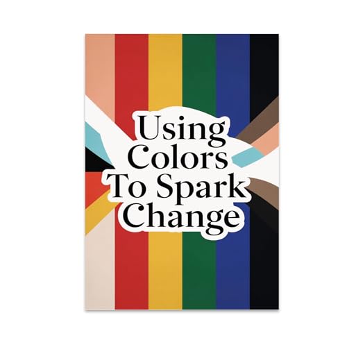 Artistic Activism Wall Art Poster Print - Using Colors To Spark Change - 13x19 - Modern Geometric Style