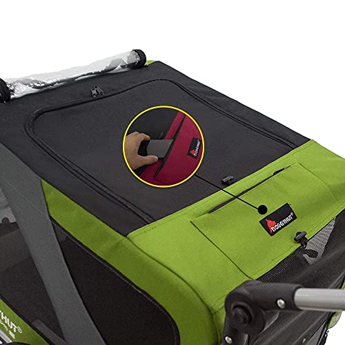 Doggyhut Premium Pet Bike Trailer & Stroller For Small,Medium Or Large Dogs,Bicycle Trailer For Dogs Up To 66 Lbs (Lime Green, Large) Ts801L #TOP5