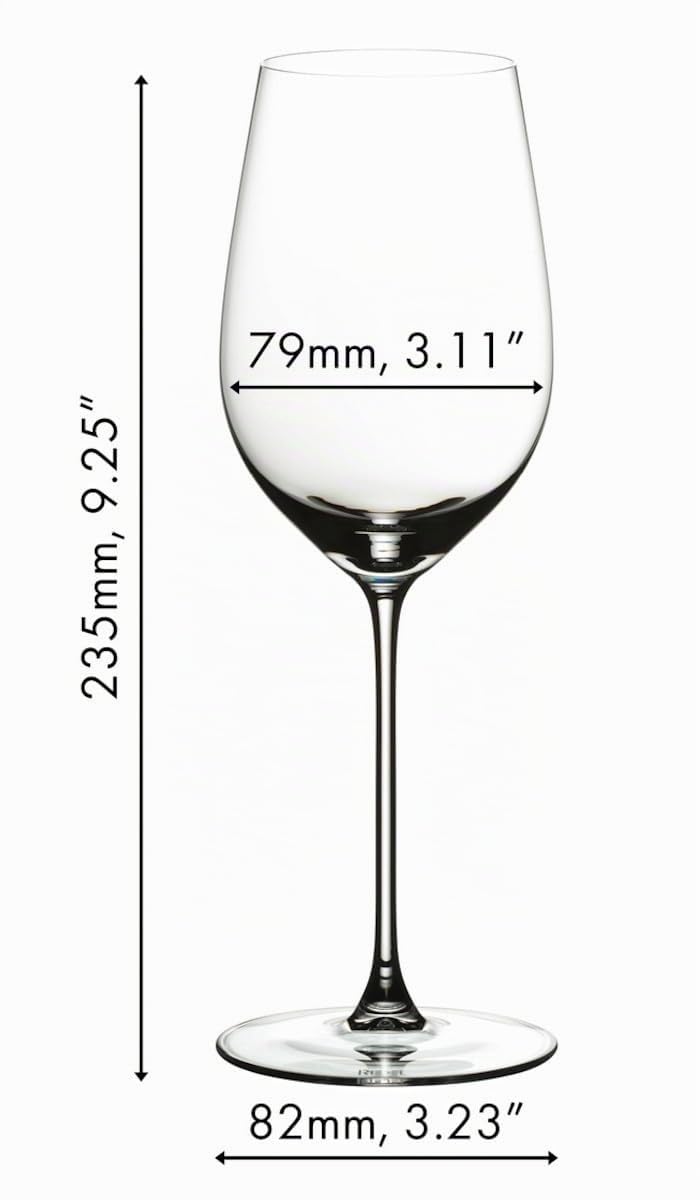 RIEDEL Ensemble de Verres à vin - Verres à vin Blancs - Veritas - Riesling - 400 ML - 4 pièces