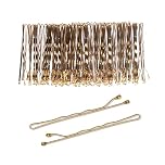 80 pcs Blonde Hair Bobby Pins for Thick Hairs, 5cm Long Hair Pins for Women, Pins for Thick & Strong Hair, Kirby Grips, Curby Grips