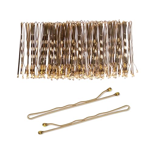 80 pcs Blonde Hair Bobby Pins for Thick Hairs 5cm Long Hair Pins for Women Pins for Thick & Strong Hair Kirby Grips Curby Grips