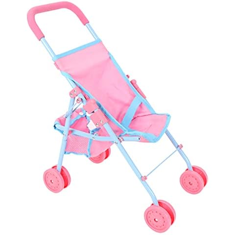 Bella And Friends Kids Flat Fold Folding Pushchair Stroller Toy For Dolls (Pink and Blue) Cover