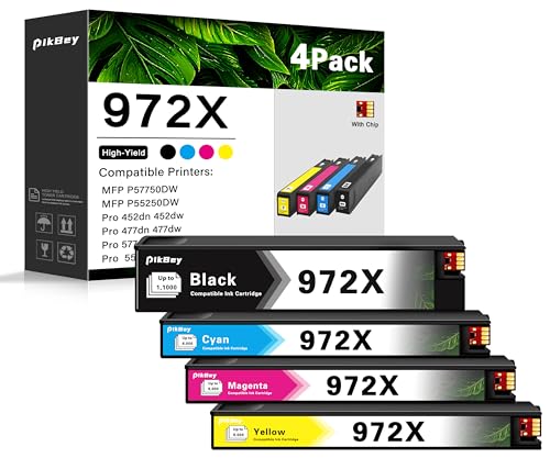972X PageWide Cartridge High Yield Replacement for HP 972X Ink Cartridges