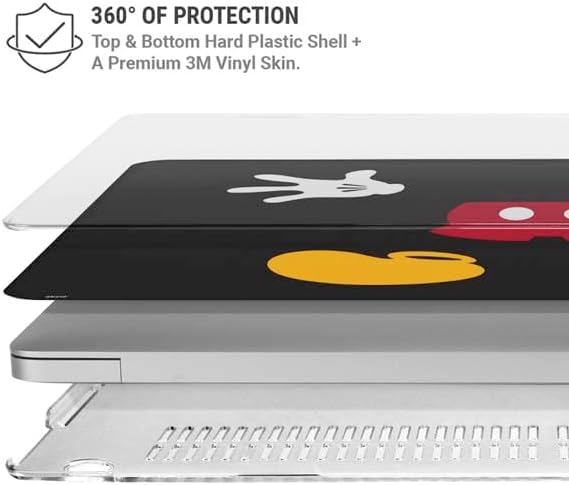 Skinit Case + Skin Compatible with MacBook Air 13in M1 (2021) - Officially Licensed Disney Mickey Mouse Body Design