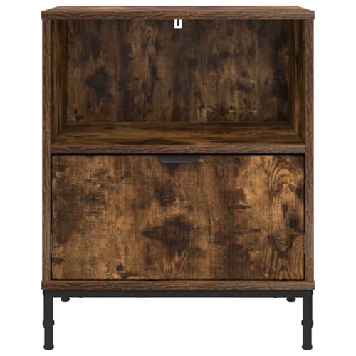 Cabinet de chevet robuste à tiroir et étagère de rangement stable