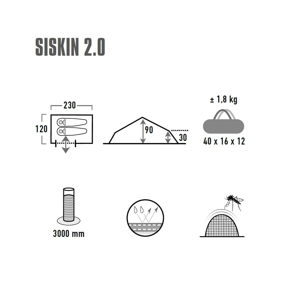 High Peak Siskin Tent 2 Places