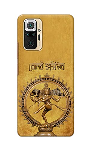 Image of PRINTFIDAA Lord Shiva As Nataraj Printed Designer Hard Case for Redmi Note 10 Pro / 10 Pro Max Back Cover -(e) RPM1004