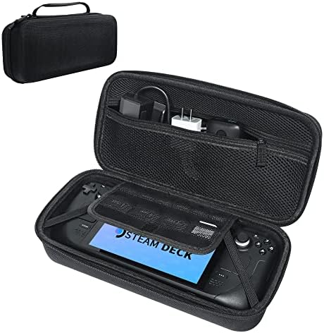 Carrying Case for Steam Deck - Hard Shell Protective Case with High Storage Capacity for Steam Deck Console & Various Accessories [Classic Black]
