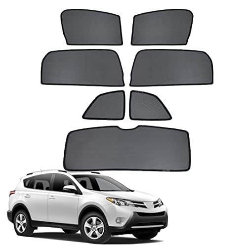 Parasol para ventanilla de Coche 7 Cortinas magnéticas para el Sol para Ventanas Laterales de Coche para RAV4 XA40 2013-2018, protección UV, para Dormir