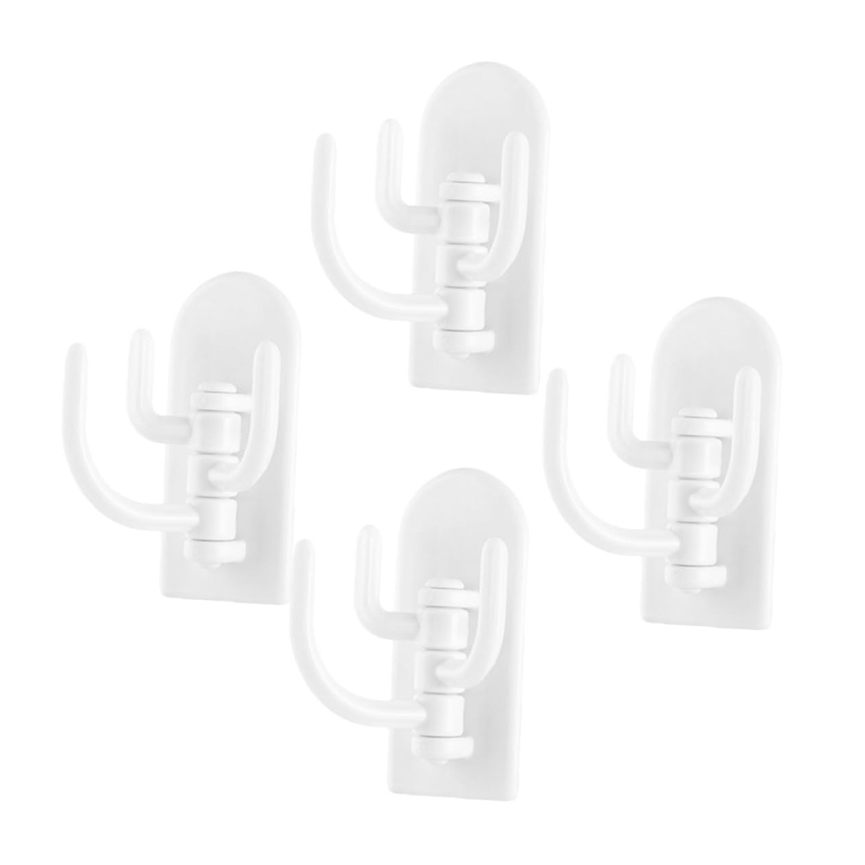 Alipis The Door Rack Hooks 4 Pack Cabinet Hanging Holder Easy to Install Rustproof for Kitchen Closet Bathroom