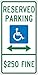 12X24".08 EGP REF Alum Handicap Park Sign&Arrow