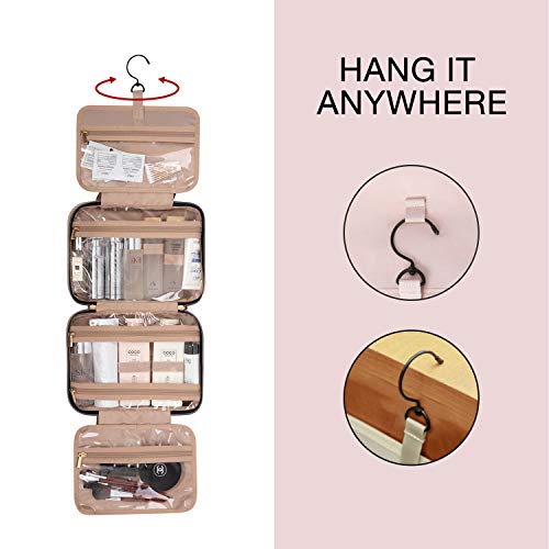 BAGSMART-Toiletry-Bag-Large-Hanging-Travel-Wash-Bag-Womens-Cosmetic-Bag-for-Full-Sized-Container-Black-Large