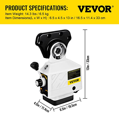Happybuy Power Feed X-Axis 150 Lbs Torque 0-200 Rpm Power Table For Bridgeport Type Milling Machines #TOP6
