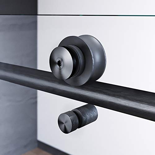 Elegant 60" W X 62" H Frameless Sliding Tub Door With 3/8" Clear Glass,Bathtub Sliding Shower Doors In Polished Stainless Steel,Black Finish #TOP2