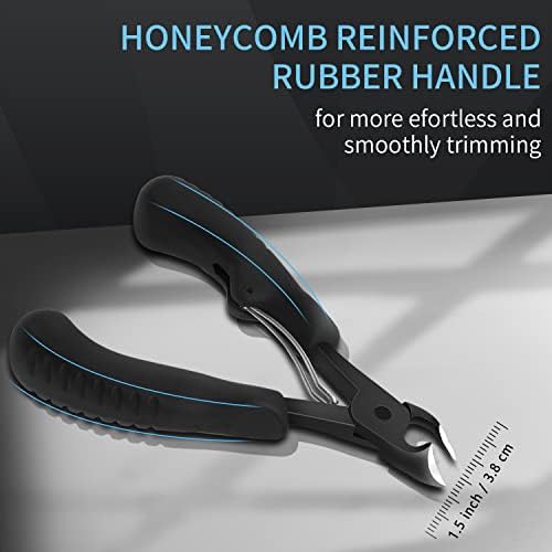 Podiatrist Toenail Clippers, Super Sharp Nail Clippers for Thick & Ingrown Hard Toenail Fingernail. Stainless Steel Pedicure Clippers Toenail Cutters. Professional Toenail Clipper for Men Women Senior