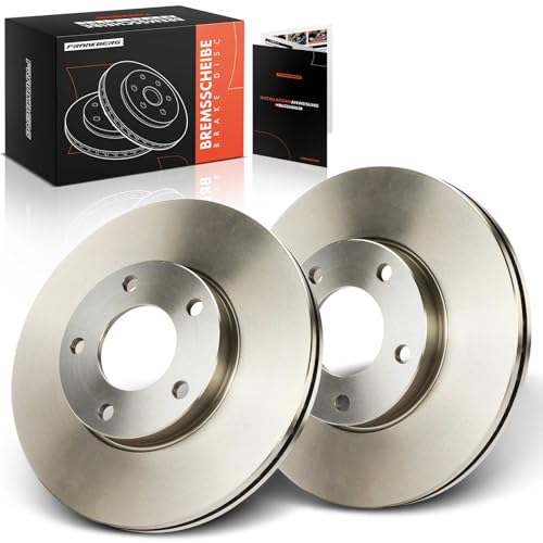 Frankberg Brake Disc Set incl. 2x Discs Front Vented Ø278mm Compatible with 3 BL BK 2003-2013 5 CR CW 2005-2023 Replace# C24Y3325XC, C24Y3325XB