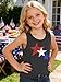 WOSHN Kids American Flag Shirt Boys Girls 250th Anniversary USA Tank 4th of July T Shirts USA Sleeveless Tops(Grey,160)