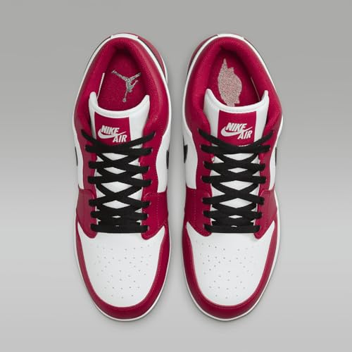 Nike Jordan 1 Retro MCS Low Men's Baseball Cleats (CJ8524-611, Gym Red/White/Black) Size 9.54