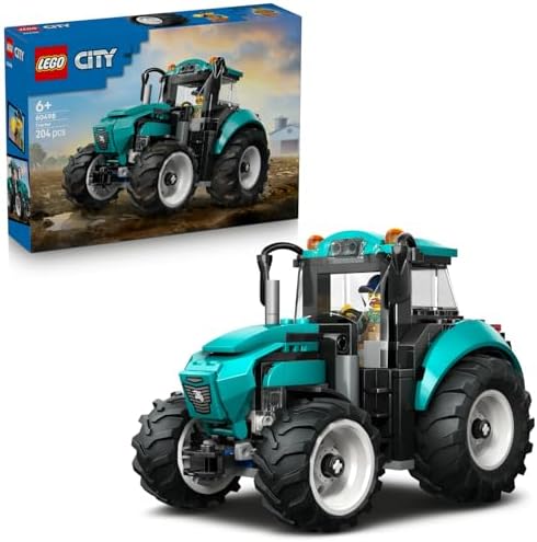 LEGO City Traktör 60498 – 6 Yaş ve Üzeri Erkek ve Kız Çocuklar için Çiftçi Minifigürü İçeren Yaratıcı Dekoratif Oyuncak Araba Yapım Seti, Çocuklar için Eğlenceli Hediye Fikri (204 Parça) - Görsel 1