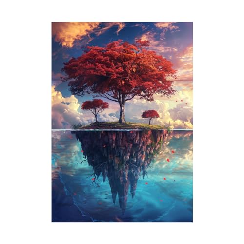 Toile non tissée de paysage abstrait pour un tableau mural premium