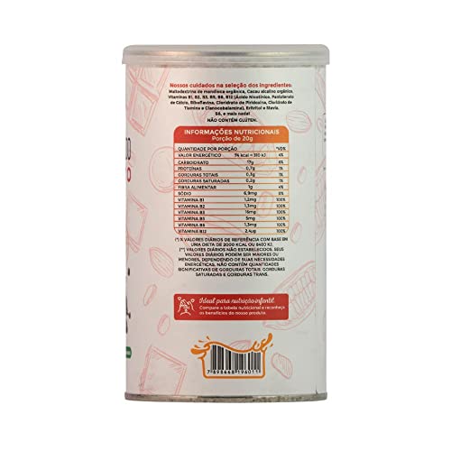 Achocolatado Orgânico Zero Acucar