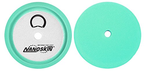 Image of Nanoskin 9 inch Speedy Foam Buffing Pad - Light Compounding & Firm Polishing on Clear Coat Finishes for Cars, Trucks, RVs, Boats, Hot Rod & More | Dished-in Loop Backing |Use with Rotary Polisher