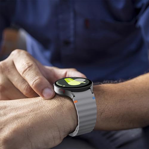 Image of Zapper ZERO GAP Sport Band Compatible With Samsung Galaxy Watch 7 Band 40mm 44mm (2024), Soft Silicone Waterproof Strap with Decorative Woven Line for Galaxy Watch 6 5 4 40mm 44mm (Watch Not Included)