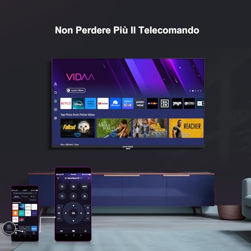 Smart TV 40 Pouces Antteq 2K QLED avec applications de streaming intégrées
