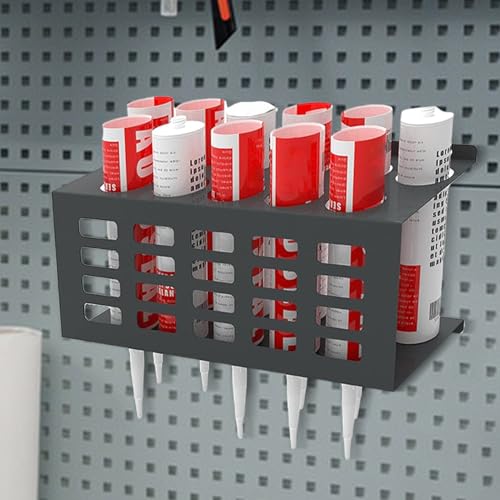 Porte-Tubes à Graisse en Acier à 11 Trous pour Organisation Garage - 4