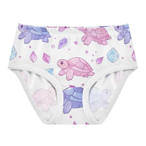 Wusikd Cartoon Turtles Girls' Underwear Cotton Cute Girls Briefs Soft Toddler Underwear 2T