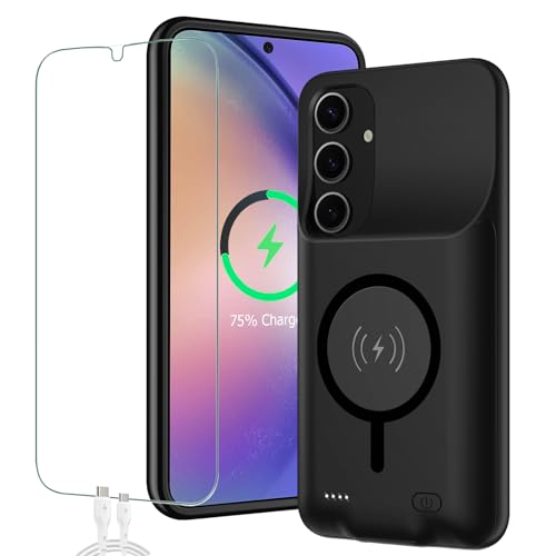 SNRONEW Battery Case for Galaxy A54, 12000mAh High Capacity...