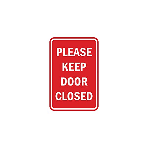 Signs ByLITA Portrait Round Please Keep Door Closed TC Se[vt ǂȕ\ʂɂt\ ό /Op (bh) - S