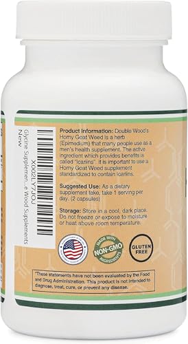 Double Wood Supplements DWS27218 Epimedium Supplement