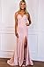 Spagehtti Straps Prom Dresses with Slit Long Mermaid V-Neck Sequin Evening Dress for Women with Slit Backless Formal Party Gowns with Train Lavender US8