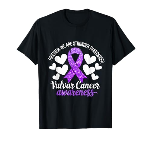 Vulvar Awareness Lavander Ribbon Juntos somos más fuertes Camiseta