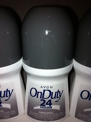 Avon On Duty 24 Hours Original Roll On Antiperspirant Deodorant Lotion 1.7 oz. (6 Pack)