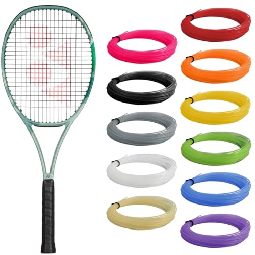 Yonex Percept 97H Olive Green Tennis Racquet Strung with Natural Syn Gut Racket String (4 3/8