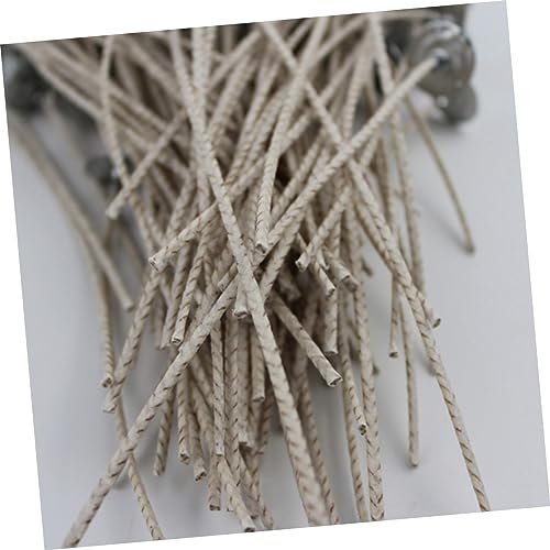 Pabilos de algodón para vela con base metálica 15 cm 200 pcs miniatura 3