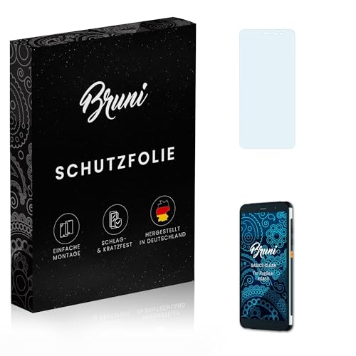 Bruni Schutzfolie kompatibel mit RugGear RG850 Folie, glasklare Bildschirmschutzfolie (2X)