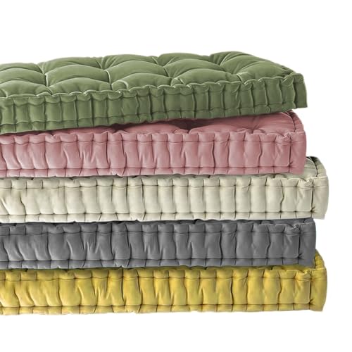 KYMMPL - Cojín de banco personalizado de 10 cm de grosor, cojín de asiento acolchado para columpio de interior, cojín para ventana panorámica, cojines de asiento de terciopelo para ventana para