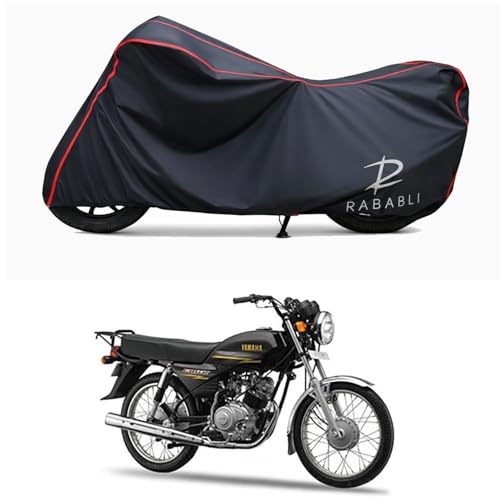 Image of Waterproof Bike Body Cover Compatible for | Indus Crux S Base | Taffeta Fabric, Red Piping Design, Bottom Elastic Fit | Dustproof, Sun UV & Rain Protection for All Bikes