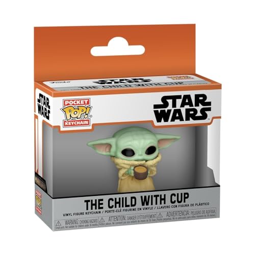 Porte clés Funko Pocket Pop! Mandalorian Child wCup - vue 5