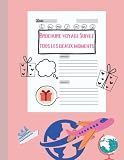 Brochure voyage Suivez tous les beaux moments: Oui c'est un carnet avec du papier calque pour écrire et un dessin à partager. Cadeaux d'activités pour garçons cette saison des fêtes et occasions