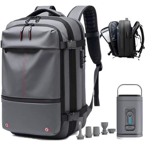Vacpack Backpack, Travel Backpack with Vacuum System, Large-Capac...