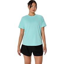 ASICS Womens SILVER Short Sleeve TOP Running Apparel