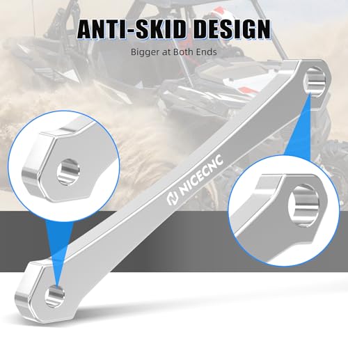 Image of NICECNC Silver Clutch Alignment Tool Compatible with Polaris RZR XP 1000 EPS 2014-2015, 2018, RZR XP Turbo EPS 2015-2018, Ranger Diesel 2015-2018, See Fitment