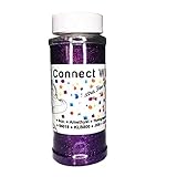 iConnectWith Glitter – Amethyst Deep Purple, Extra Fine Holographic Glitter; Multi-use for Crafts, D