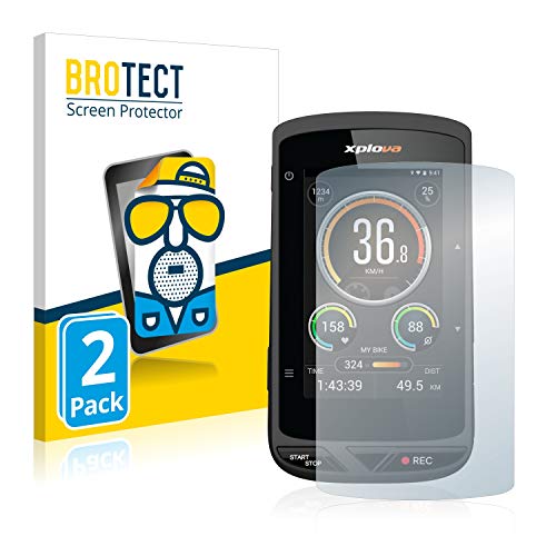 BROTECT Protector Pantalla Anti-Reflejos para Xplova X5 (2 Unidades) Película Mate Anti-Huellas