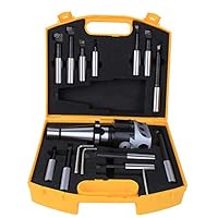 Spacnana Bowing Head Set 40Cr CNC-Fräser-Werkzeuge Bowing Cutter 3 Zoll Langweiliger Kopfdurchmesser für Präzisionsbearbeitung (NT40-F1-18-12PCS)