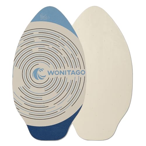 LINGVUM Skimboard Wooden Skim Board for Beach Fit Kids and Adults